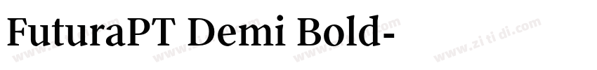 FuturaPT Demi Bold字体转换